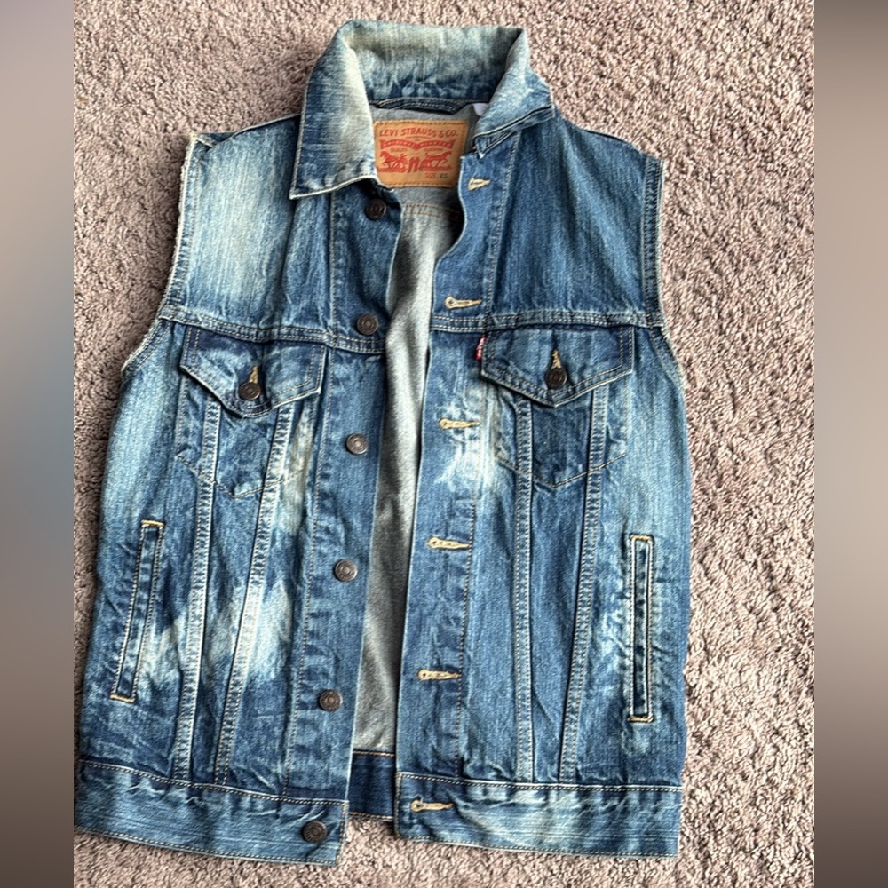 Levi's Classic Blue Denim Vest